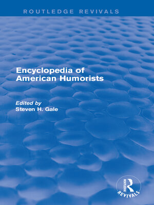 cover image of Encyclopedia of American Humorists